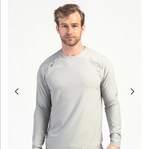 Rhone Reign Long Sleeve - Light Gray Heather - L